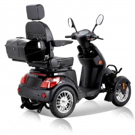 XL-4L Heavy-Duty Four-Wheel Mobility Scooter with Captain Seat, 500lbs Weight Capacity, 15mph Max Speed – Electric Scooter for Enhanced Comfort and Reliable Experience-Black